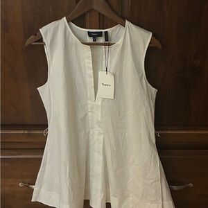 NWT Theory white sleeveless top
